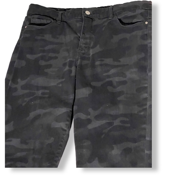 SANCTUARY Black Camouflage Skinny Ankle Jeans Size 12 - Picture 7 of 12